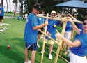 Building their hut